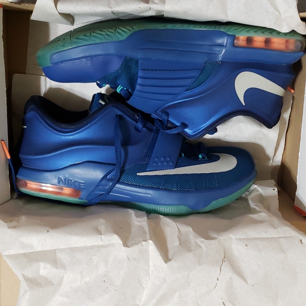 6Y KD VII Gym blue/metallic silver/orange